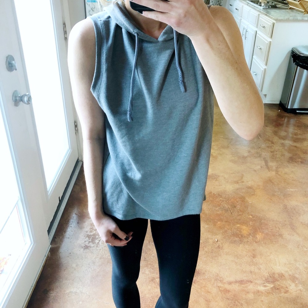Aeropostale Open Back Sleeveless Hoodie